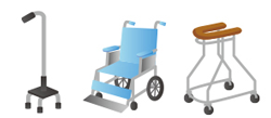 エスペラルでは靴・杖・車椅子・自助具・福祉用具などについて相談をして頂ければ、身体状況や生活環境に合わせてアドバイスをさせて頂きます。